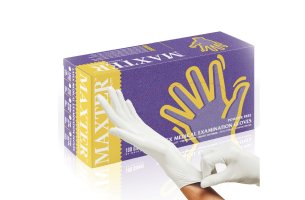 Rukavice Maxter Latex Bezpudrové (100ks/bal.) L