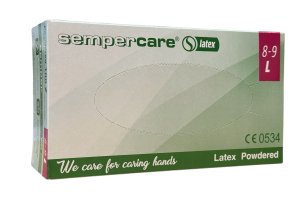 Rukavice Sempercare Latex Pudrované (100ks/bal.) L
